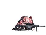  :3 animated animated_gif anti-materiel_rifle bangs barrett_m82 black_gloves black_legwear blush_stickers boots closed_eyes closed_mouth coat crossed_bangs fingerless_gloves full_body garter_straps girls_frontline gloves gradient_hair gun hair_between_eyes head_tilt headgear high_heel_boots high_heels holster hood hood_down hooded_coat long_coat long_hair long_jacket lowres lying m82a1_(girls_frontline) midriff miniskirt multicolored_hair open_clothes open_coat pink_eyes pink_hair pouch rifle saru scope shoes sidelocks skindentation skirt sleeves_rolled_up sniper_rifle solo standing strapless thigh_holster thighhighs trigger_discipline tripod tubetop very_long_hair weapon white_tubetop 