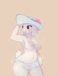  2018 anthro boss_monster breasts caprine clothed clothing electrycpynk female goat hat mammal pussy signature solo toriel translucent transparent_clothing undertale video_games 