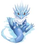  2018 anus blue_fur bulcomon chest_tuft clitoris digimon digimon_(species) dragon feet female fur ice legs_up looking_at_viewer presenting presenting_pussy pussy red_eyes simple_background solo spikes spread_legs spread_pussy spreading tuft white_background white_fur yarik 