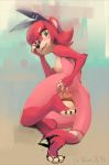  anthro breasts butt female hi_res mammal momo mustelid nipples otter presenting pussy sy_noon 