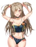  bikini cleavage girls_frontline hk21_(girls_frontline) pixel_(yuxian) swimsuits tagme 