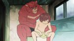  16:9 2015 adopted_son anthro bear big_muscles black_nose child clothed clothing duo eyebrows hair human incarnata inside kumatetsu kyuta male mammal muscular muscular_male sitting the_boy_and_the_beast topless window young 