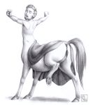  centaur cuntboy equine equine_taur intersex kevira065 mammal raised_leg raised_tail stretching taur 