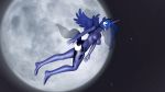  2018 3d_(artwork) 5_fingers anthro big_breasts blue_eyes blue_nails blue_skin breasts colored_nails crown digital_media_(artwork) equine feet female flying friendship_is_magic hair hi_res horn horse mammal moon my_little_pony nude pony princess_luna_(mlp) sky smile solo source_filmmaker teeth undead_heaven 