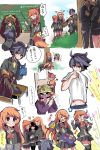  ashley_(warioware) blue_eyes mona_(warioware) nintendo orange_hair tagme 