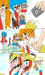  blue_eyes mona_(warioware) nintendo orange_hair tagme wario 