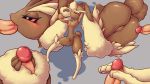  animal_ears armpits arms_up ass black_sclera blush bunny_ears bunny_tail collarbone commentary_request disembodied_penis erection feet fellatio flat_chest footjob full_body furry gen_4_pokemon half-closed_eyes handjob highres hippothrombe legs_apart lopunny multiple_views navel no_humans oral penis pink_eyes pokemon pokemon_(creature) profile pussy simple_background standing tail two-tone_background uncensored veins veiny_penis 