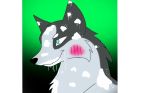  blush canine cum cum_in_mounth cum_on_face female feral fox mammal marble ms_paint sex smol_marble_fox young 