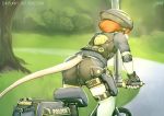  anthro bastion bicycle bulge clothing hi_res male mammal mouse pavel_silvertail police police_uniform rodent uniform 