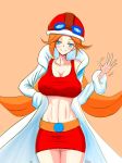  blue_eyes mona_(warioware) nintendo orange_hair tagme 