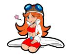  blue_eyes mona_(warioware) nintendo orange_hair tagme warioware 