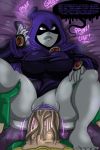  big_penis breasts clothed clothed_sex clothing cuck dc_universe dialogue english_text female grey_skin hi_res human human_on_human human_only loonyjams male male/female mammal not_furry partially_clothed penetration penis phone raven_(teen_titans) robin_(teen_titans) sex teen_titans text vaginal vaginal_penetration 