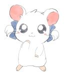  animal bad_id bad_twitter_id bd_ayknn blue_bow bow full_body hair_bow hamtaro looking_at_viewer no_humans ribbon_(hamutarou) solo 