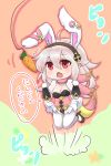  animal_ears black_hairband breasts bunny_ears carrot chibi cleavage commentary_request fake_animal_ears female_my_unit_(fire_emblem_if) fire_emblem fire_emblem_heroes fire_emblem_if gloves hairband jumping leotard long_hair my_unit_(fire_emblem_if) nekomikoalice open_mouth pointy_ears red_eyes solo white_hair 
