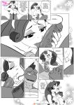  2018 anthro anthrofied comic cum dialogue dragon english_text equine female friendship_is_magic horn licking male male/female mammal monochrome my_little_pony nude oral penis pia-sama rarity_(mlp) spike_(mlp) text tongue tongue_out unicorn 