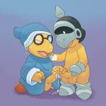  2018 argon_vile armor boots breath clothed clothing digital_media_(artwork) duo eyewear footwear frottage glasses helmet hi_res humanoid_penis kamek koopatrol magikoopa male male/male mario_bros nintendo one_eye_closed paper_mario partially_clothed penis robe sex sweat uncut unretracted_foreskin video_games 