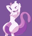  ambiguous_gender anthro digital_media_(artwork) legendary_pok&eacute;mon looking_at_viewer mewtwo nintendo on_ice_(artist) pok&eacute;mon pok&eacute;mon_(species) purple_eyes purple_skin simple_background solo video_games 