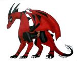  claws deadpool dragon dragonlover814 feral looking_at_viewer male marvel solo wings 