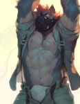  2015 abs anthro belt clothed clothing fur male mammal muscular muscular_male nipples null-ghost solo 
