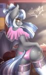  &lt;3 2018 absurd_res anthro bat_pony bat_wings bedroom_eyes blue_hair breasts butt chalkboard classroom clothed clothing cute cutie_mark equine erect_nipples eyebrows eyelashes fan_character female garter_belt garter_straps hair half-closed_eyes hand_on_hip hi_res inside legwear looking_at_viewer looking_back mammal membranous_wings multicolored_hair my_little_pony nipple_bulge nipples panties portrait pose rear_view school seductive shirt side_boob signature slit_pupils smile solo sparklyon3 standing stockings thigh_highs three-quarter_portrait two_tone_hair under_boob underwear white_hair wings yellow_eyes 