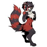  2019 2d_animation ailurid alpha_channel animated anthro blue_eyes colored digital_media_(artwork) excited fluffy fluffy_tail fur happy hi_res kati kjoee88 male mammal nude open_mouth paws popparotzi red_fur red_panda simple_background smile solo transparent_background tuft white_fur 