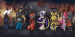  anthro asmadea_(velociripper) barbearian beelza_(velociripper) belle_(velociripper) chibi darkrai detailed_background female giratina group guzzlord hair hoopa legendary_pok&eacute;mon levvy_(velociripper) lucifi_(velociripper) lunala marshadow meimei_(velociripper) nintendo pok&eacute;mon pok&eacute;mon_(species) pok&eacute;morph saeta_(velociripper) sin ultra_beast video_games yveltal 