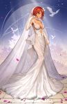  azur_lane cleavage dress hitenkei itoucon jamaica_(azur_lane) wedding_dress 