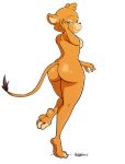  2018 digital_media_(artwork) el_arca feet feline female howsplendid kairel lion looking_at_viewer mammal simple_background soles toes 