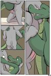  2018 alligator angie_(study_partners) animal_genitalia anthro areola breasts butt cloaca cloacal_penetration comic crocodilian duo elephant eyes_closed fangs female green_eyes male male/female mammal nipples nude open_mouth penetration penis prehensile_penis ragdoll_(study_partners) reptile scalie sex study_partners teeth thunderouserections trunk tusks young 
