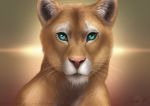  2018 digital_media_(artwork) etskuni feline female feral fur lion looking_at_viewer mammal pink_nose simple_background solo tan_fur whiskers 