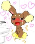  &lt;3 2013 ambiguous_gender anthro blush buneary crying japanese_text lagomorph mammal nintendo peeing pok&eacute;mon pok&eacute;mon_(species) seiya_mesu solo tears text translated urine video_games 