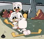  anthro anus ardidon avian balls big_butt bird brothers butt dewey_duck disney duck ducktales ducktales_(2017) fellatio group group_sex huey_duck incest louie_duck male male/male nude oral penis sex sibling threesome young 