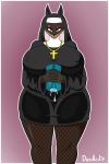  anthro big_breasts big_butt breasts butt canine clothed clothing cross dog doodle_dip female huge_breasts jewelry laverne_(sssonic2) makeup mammal necklace nun penetrable_sex_toy religion sex_toy smile thick_thighs voluptuous wide_hips yellow_eyes 