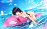  bikini habane_kotori hat_(kono_oozora_ni_tsubasa_wo_hirogete) kono_oozora_ni_tsubasa_wo_hirogete kono_oozora_ni_tsubasa_wo_hirogete_flight_diary pulltop swimsuits wet yashima_takahiro 