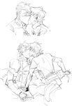  2boys abs anal ass blush clothed_sex clothes happy_sex hyakujuu-ou_golion keith_(voltron) kiss male male_focus monochrome multiple_boys sex size_difference smaller_dominant sweat tagme takashi_shirogane voltron voltron:_legendary_defender wince yaoi 