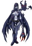  2018 alpha_channel belt chain claws clothing digimon female furball hi_res humanoid ladydevimon looking_at_viewer navel nipple_bulge simple_background smile solo standing thigh_gap tight_clothing torn_clothing transparent_background 