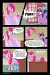  2018 caught comic comic_page dialogue door equine female food friendship_is_magic hi_res horse inside mammal masturbation my_little_pony pegasus pinkie_pie_(mlp) pony scuzzyfox shaded twilight_sparkle_(mlp) wings 