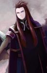  asch bad_id bad_pixiv_id blue_eyes grey_background long_hair male_focus osokan red_hair serious solo surcoat tales_of_(series) tales_of_the_abyss 