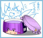  :x bad_id bad_pixiv_id box cirno crescent futaba_suetsuki hat lowres patchouli_knowledge purple_hair touhou translated 