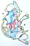  2018 2_tails 3_fingers 3_toes 4_fingers absolute_territory absurd_res blue_fur blue_hair blush brown_hair butt canine clothing crest digitigrade female fezmangaka flying_sweatdrops frown full-length_portrait fur fused_fingers hair handpaw hat hatching_(technique) hi_res hindpaw human legendary_pok&eacute;mon legwear light_skin looking_at_hand looking_at_self lyra_(pok&eacute;mon) mammal motion_lines multi_tail multicolored_fur nintendo open_frown open_mouth outline overalls pawpads paws pink_pawpads pok&eacute;mon pok&eacute;mon_(species) portrait rear_view red_eyes shadow shiny_pok&eacute;mon shirt shocked simple_background sitting snout socks solo sparkle species_transformation spikes suicune surprise sweat sweatdrop tail_growth tan_skin thigh_socks thin_tail toes torn_clothing torn_shirt traditional_media_(artwork) transformation two_tone_fur video_games white_background white_fur white_tail wide_eyed 