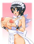  1girl apron bb blush breasts gigantic_breasts highres iroha iroha_(samurai_spirits) large_breasts samurai_shodown samurai_spirits smile snk 