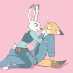  2018 anthro canine clothed clothing disney duo female fox fur g0masolt hi_res judy_hopps lagomorph male mammal nick_wilde police_uniform rabbit uniform zootopia 