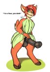  2018 absurd_res animal_genitalia animal_penis anthro cervine clothed clothing dickgirl digital_media_(artwork) elora equine_penis fur hair hi_res hooves intersex looking_at_viewer mammal open_mouth penis simple_background solo spyro_the_dragon video_games zylothefusky 