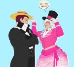  1boy 1girl age_difference brother_and_sister charlotte_katakuri charlotte_smoothie one_piece siblings smile victorian_clothes victorian_dress 
