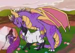  anus blush caprine cum cum_in_pussy cum_inside dragon duo erection female feral hi_res interspecies kissing male male/female mammal marble_(gittonsxv) penetration penis pussy sex sheep size_difference spyro spyro_the_dragon tongue vaginal video_games wings yaroul 