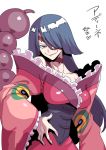  adiane breasts corset dress eyepatch large_breasts lipstick long_hair makeup red_eyes scorpion_tail smirk solo tail tattoo tengen_toppa_gurren_lagann tsuki_wani 