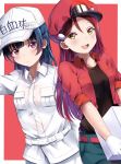  cosplay crossover hataraku_saibou love_live!_sunshine!! sakurauchi_riko tsushima_yoshiko 