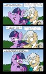  2018 angry bobthedalek comic cutie_mark dialogue duo earth_pony english_text equine eyes_closed eyewear female feral friendship_is_magic glasses hair horn horse mammal mayor_mare_(mlp) my_little_pony open_mouth outside pony sky text twilight_sparkle_(mlp) winged_unicorn wings 