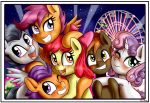  2018 anibaruthecat apple_bloom_(mlp) blush button_mash_(mlp) earth_pony equine female friendship_is_magic grin group hair hair_bow hair_ribbon hat hi_res horn horse mammal multicolored_hair my_little_pony one_eye_closed open_mouth outside pegasus pony propeller_hat ribbons rumble_(mlp) scootaloo_(mlp) smile sweetie_belle_(mlp) tender_taps_(mlp) two_tone_hair unicorn wings young 
