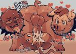  &lt;3 ahegao anal anal_penetration anthro balls butt cum cum_in_ass cum_inside cum_on_butt dirty_talk duo facial_piercing looking_pleasured male male/male mammal mating_press nintendo nose_piercing nose_ring overweight overweight_male penetration penis piercing pig pok&eacute;mon pok&eacute;mon_(species) porcine raichu roland_(tehweenus) sex story story_in_description sweat tehweenus video_games 